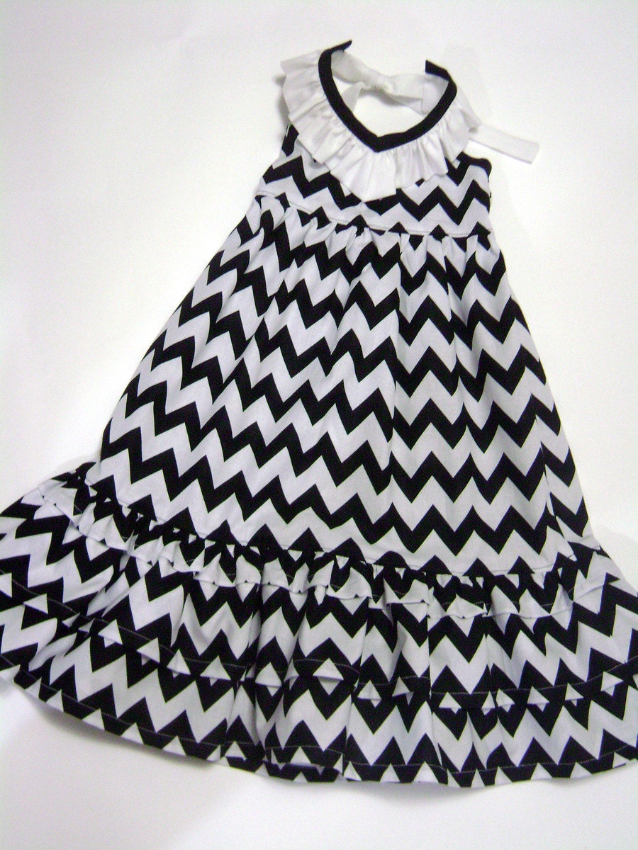 Chevron Halter Maxi Dress 2T 3T 4T 5T