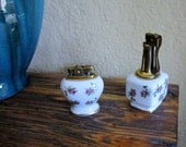 Lighters Retro Rose Pattern set of 2