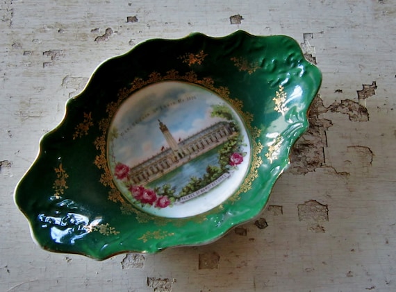St. Louis World's Fair 1904 China Dish Numbered RaRe