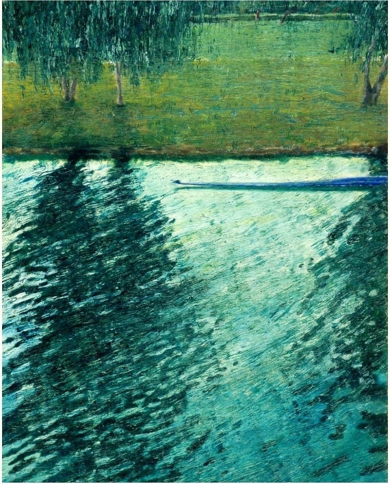 Acrylic Landscape Painting -- Art Print from Original -- City Garden 2
