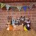 Eco Friendly Woodland Personalized Forest Critter with Initial Heart- Fox- Raccoon- Fawn- Wolf- Hedgehog- Owl- Squirrel - Woodland Animal