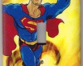 Superman Comic Book Character Switchplate Cover - Single Jumbo size (841)