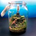 Jurassic Park T-Rex Attack - Dinosaur Volcano Garden - Terrarium / Diorama