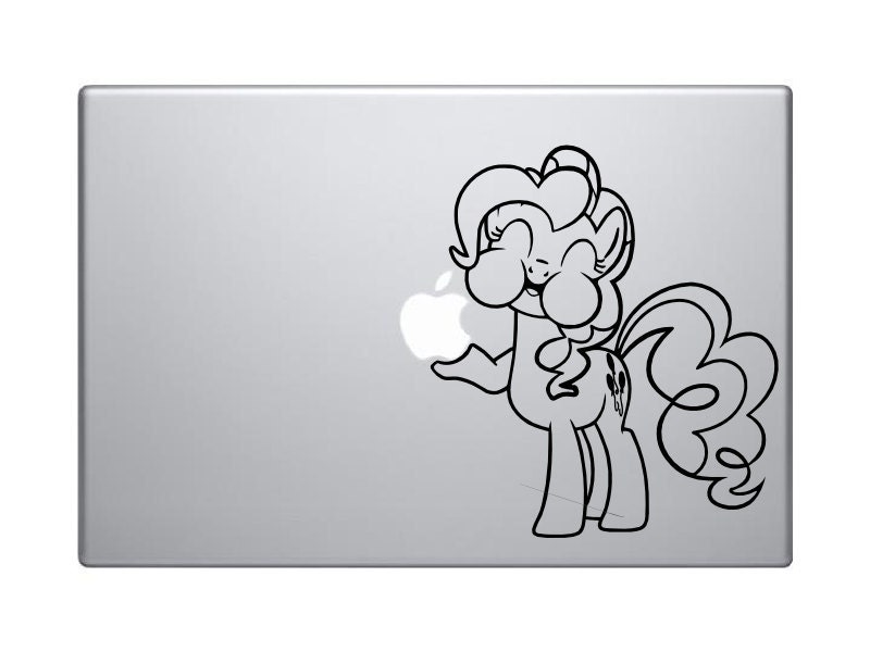 Pinkie Pie Macbook Vinyl Decal My Little Pony