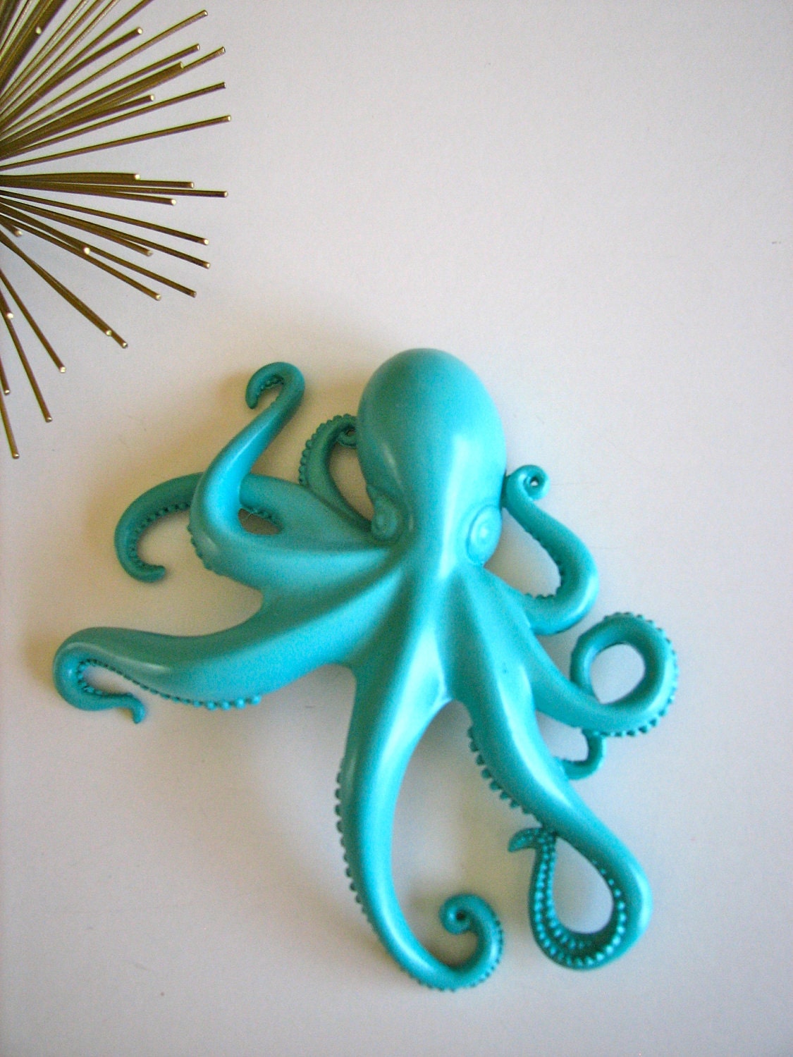 Bigger 8" RESERVED 4 NATALIE bright blue: Hanging Little Octopus