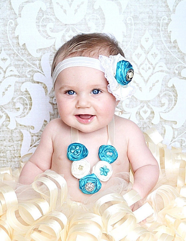 Little girl necklace, Little girl headband, toddler jewelry, baby photo props accessories