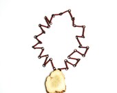 Chain Necklace with Deer Horn Pendant