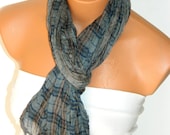 Gray Multicolor Scarf. Turkish Fabric Fringed Guipure Scarf ..bandana,headband,wedding,bridal,authentic, romantic, elegant,