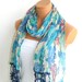 Multicolor Scarf. Turkish Fabric Fringed Guipure Scarf ..bandana,headband,wedding,bridal,authentic, romantic, elegant,