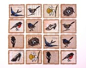 You Choose Any 3 Fancy Edged Linoprint Note Cards - Made in Australia