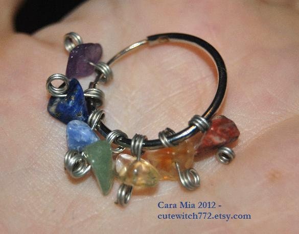 Chakra Hoop Earrings