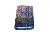 Printed Leather smartphone wallet- custom made for any phone