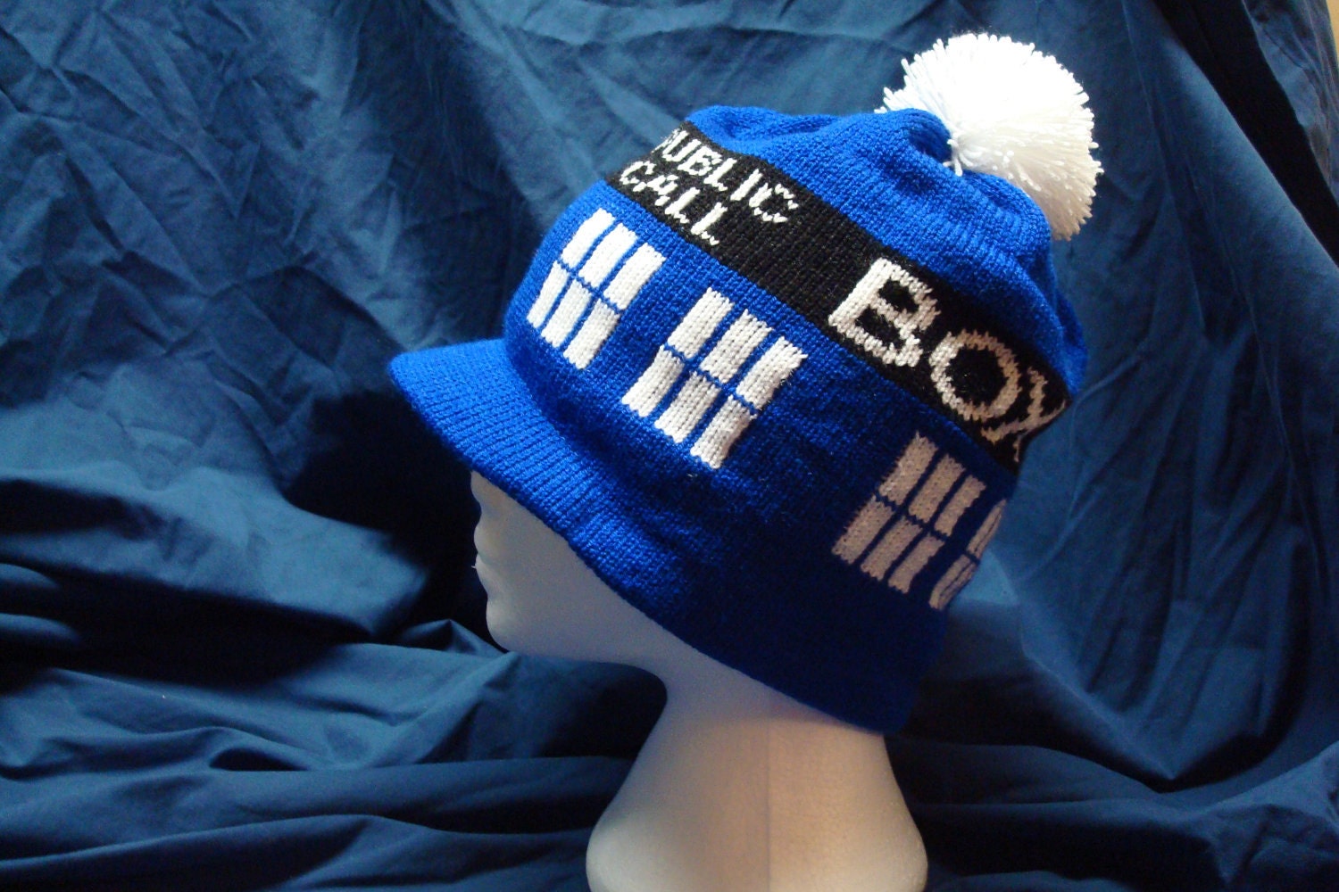 Tardis Newsboy Hat