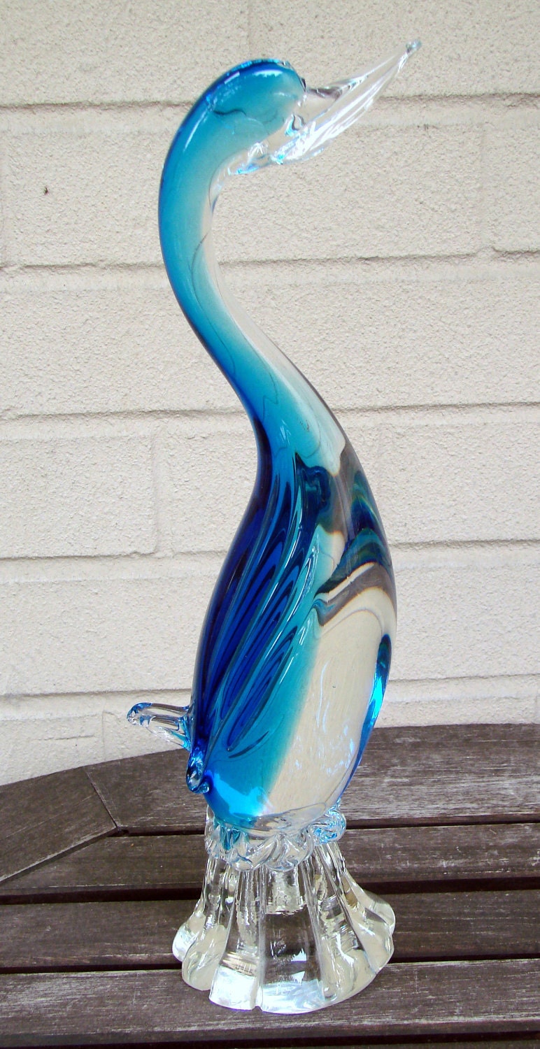 Gorgeous Murano Glass Bird Made in Italy