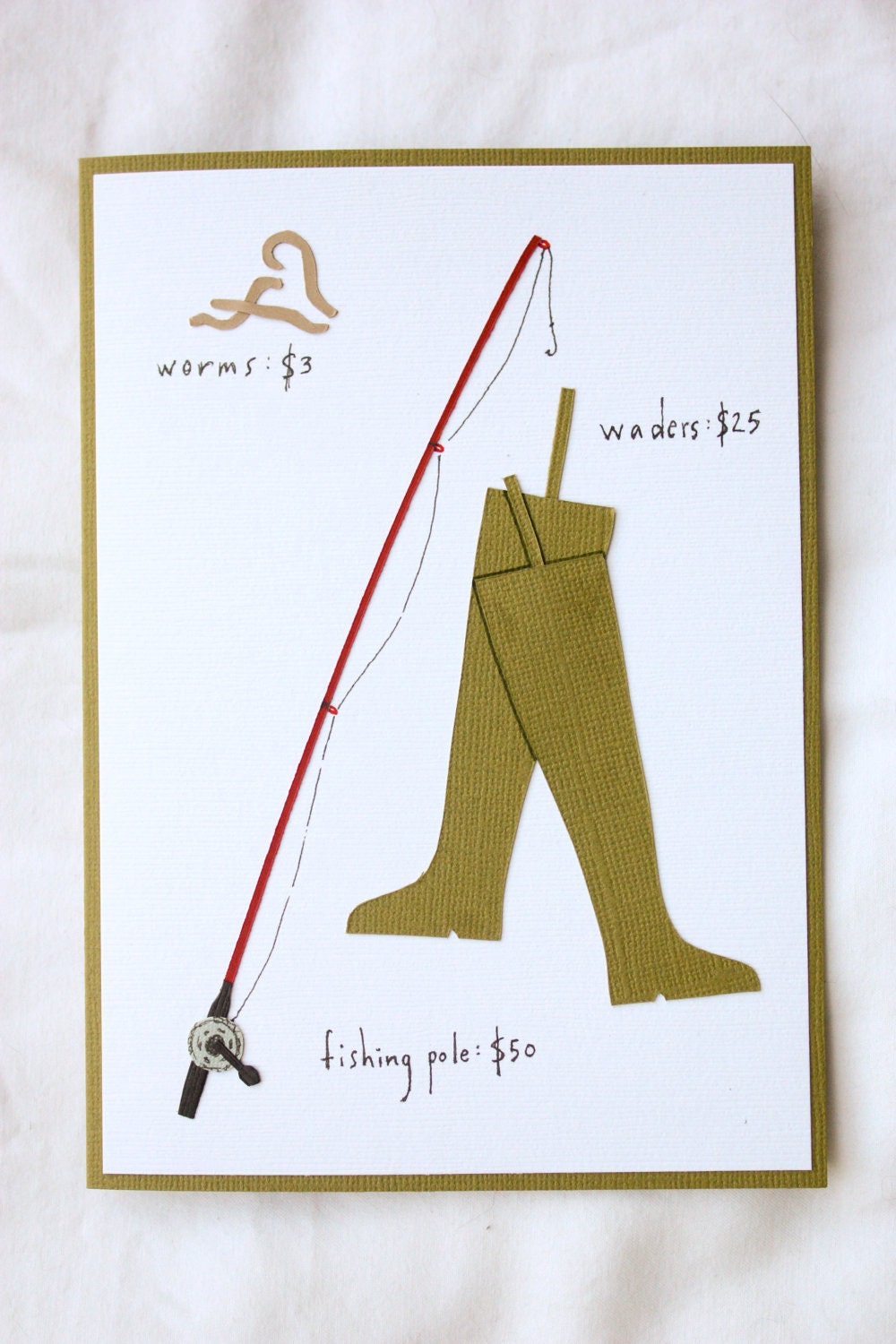 PRICELESS FISHING Father's Day Card