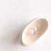 White pea pod stud earrings - sterling sliver
