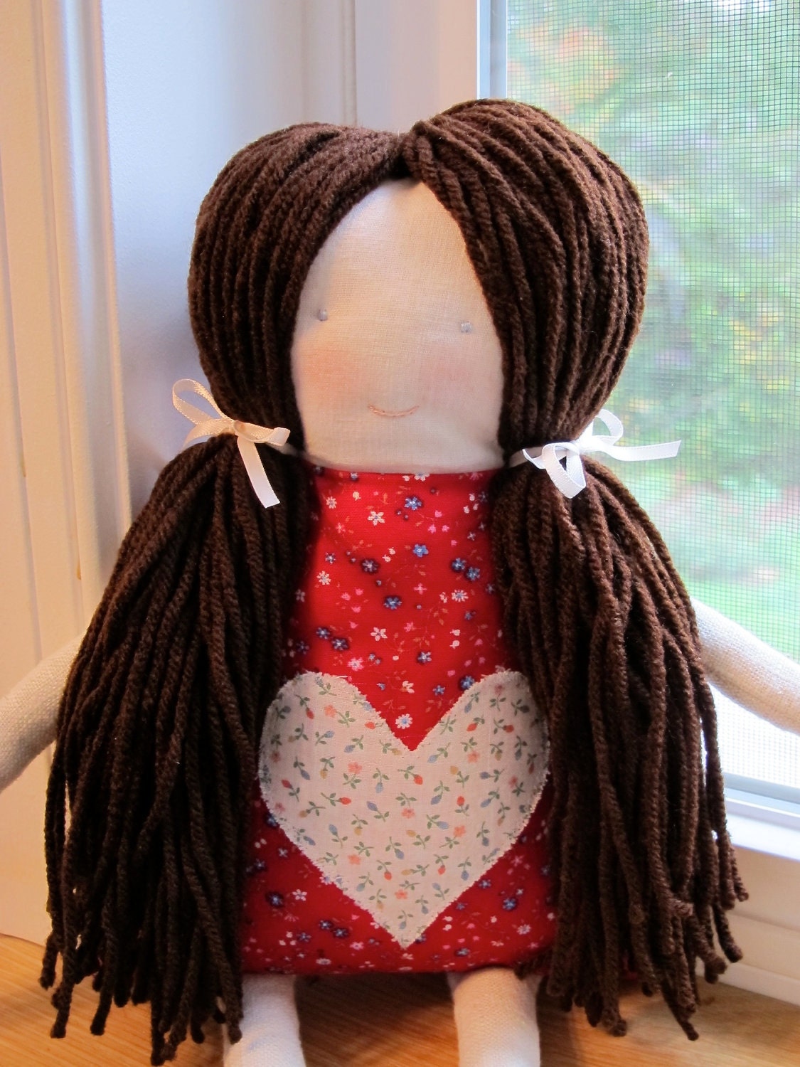 Emily, Handmade Waldorf Cloth Doll, Rag Doll