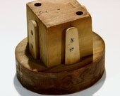 Antique Hat Block Base - Millinery Tool - Industrial Home Decor - Pen Pencil Holder
