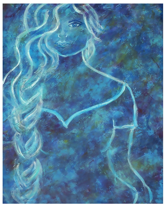Original 8 by 10 Art Print called Guinevere by Charlotte Phillips
