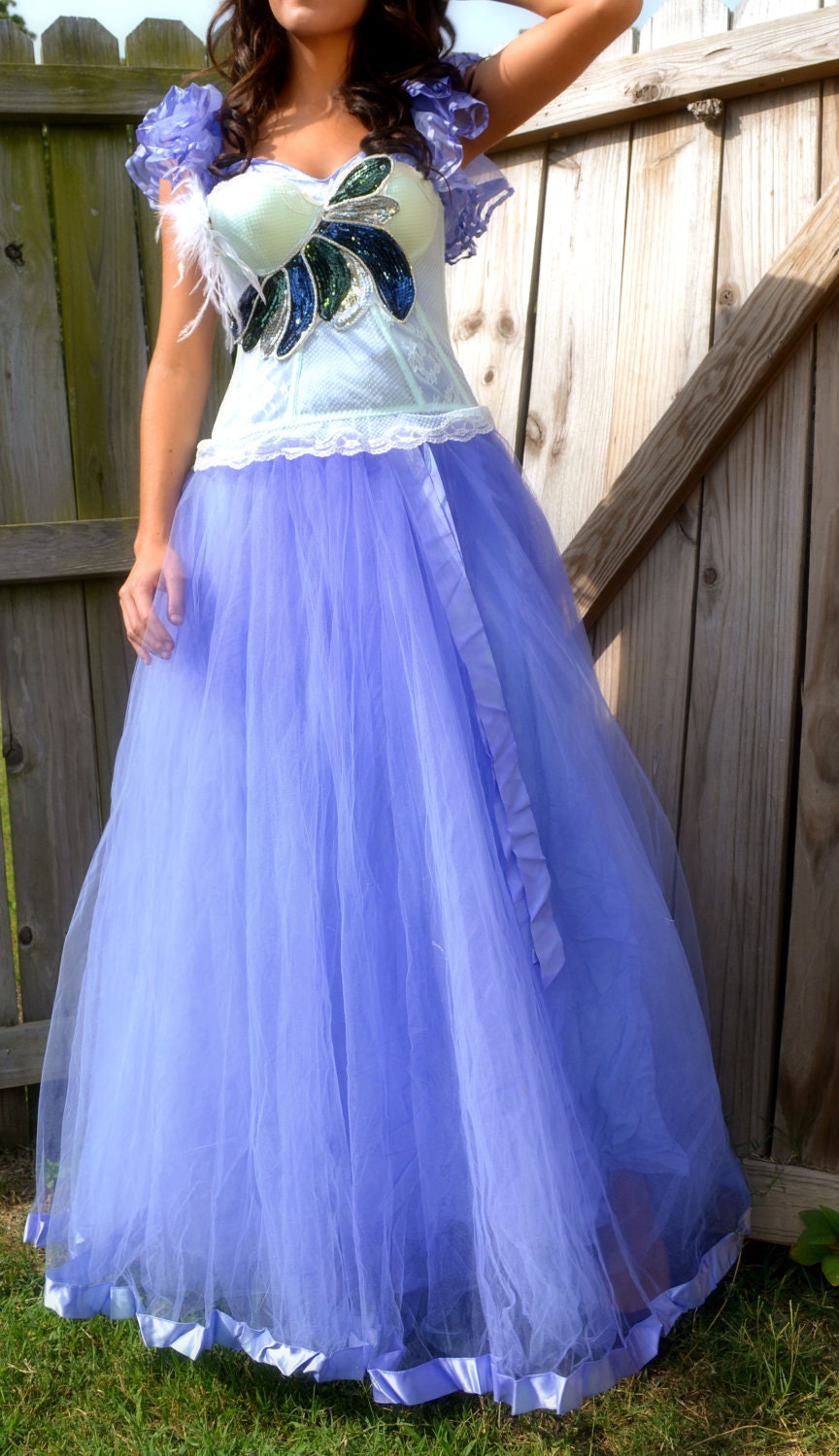 Vintage prom formal gown corset bustier One upon a time Duchess vintage tulle duchess princess gown bustier corset dress