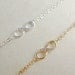 tiny Silver infinity bracelet