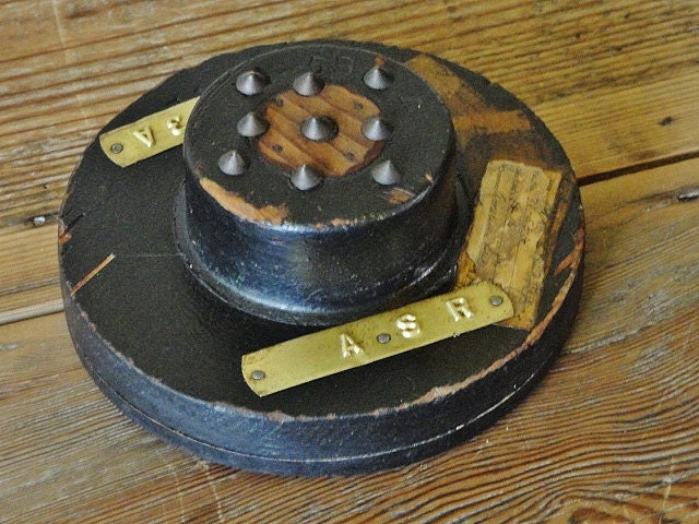 Industrial Wood Foundry Mold Pattern, Salvaged and Repurposed