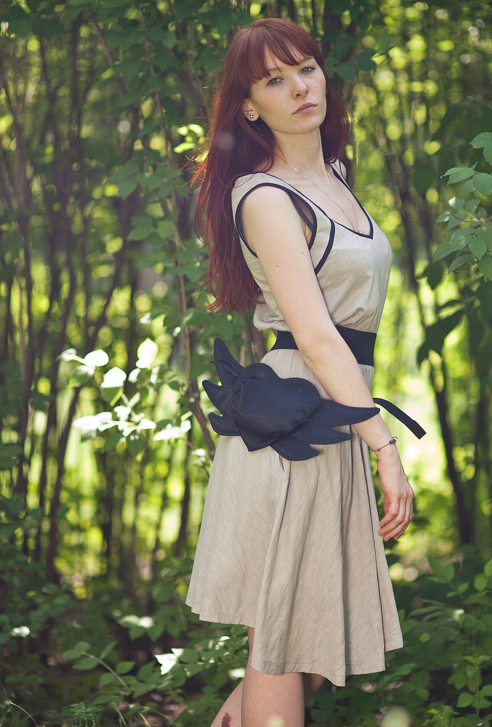 Hip Bag Purse Winged Heart Bag Purse Valentines Day Black Bag Black Purse Glam Party Evening Bag Purse Spring Fashion