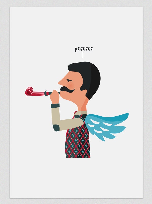 Print.Illustration. Monsieur