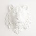 White Faux Taxidermy - The Theodore - White Resin Tiger Head- Resin White Faux Taxidermy- Chic & Trendy