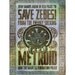 Save Zebes - Metroid Geek Art Poster - signed museum quality giclée fine art print 16" x 20"