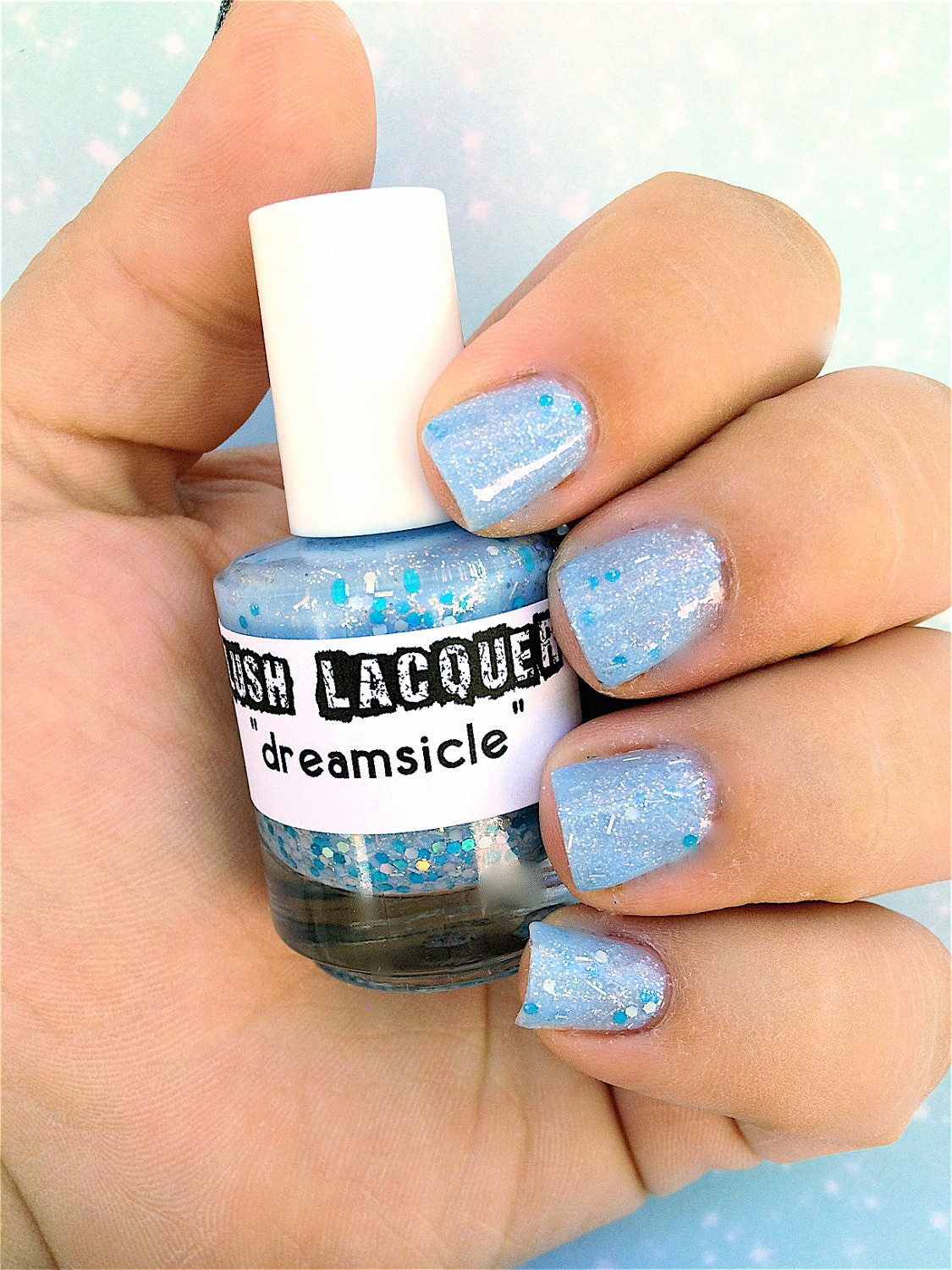 Dreamsicle : Custom-Blended Glitter Nail Polish / Lacquer