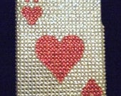 iPhone 4 and iPhone 4S Sparkling Ace of Hearts Poker Card Rhinestone Bling case