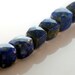 7mm Indigo Blue Lapis Lazuli Faceted Cube Beads. 4 inches, 13 Gemstone Beads. AAA Quality For Handmade Jewelry Design.