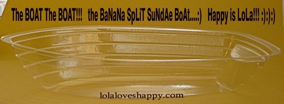 12 BaNaNa SPLIT BOATS just add 3 ScOoPs of HaPpY:) Perfect With Our Wood Custom Ice Crem Spoons, Lemonade, Party, Pool, Retro Sundae