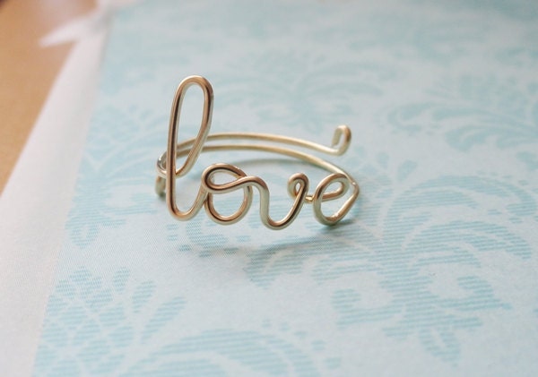 Dainty Love Ring - 14kt Gold Filled