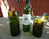 Upcycled Wine Bottle Glasses for Wedding or Restaurant  Large Quantities Available