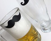 Mustache Mug or Pilsner - Beer Stein - Oktoberfest - Octoberfest