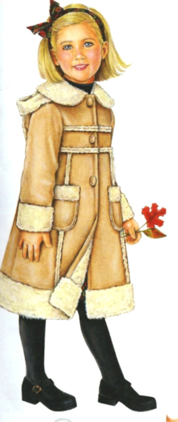 Simplicity Coat Vest Hat Pattern 2778 Girls  UNCUT sizes 3, 4, 5, 6, 7, 8 Daisy Kingdom