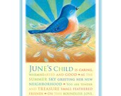 June's Child Print (Bird in nest)