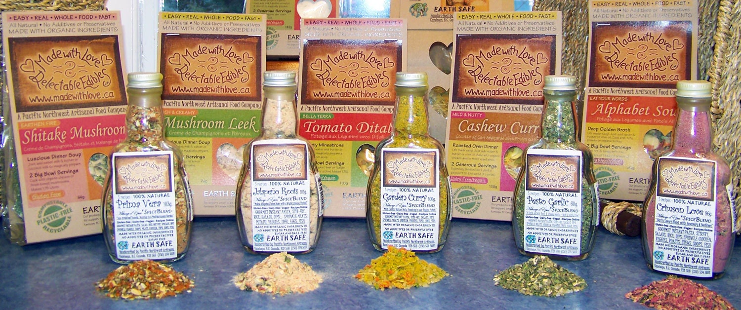 Gourmet Goodies - Edible Rainbow - Eco Artisan Magic Meals & Spice Blends - Green Wedding Gift - Birthday Gift - Gift Set - Food Market