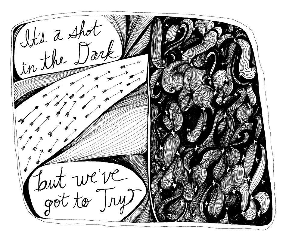 Shot in the Dark 8x10 Illustration Print
