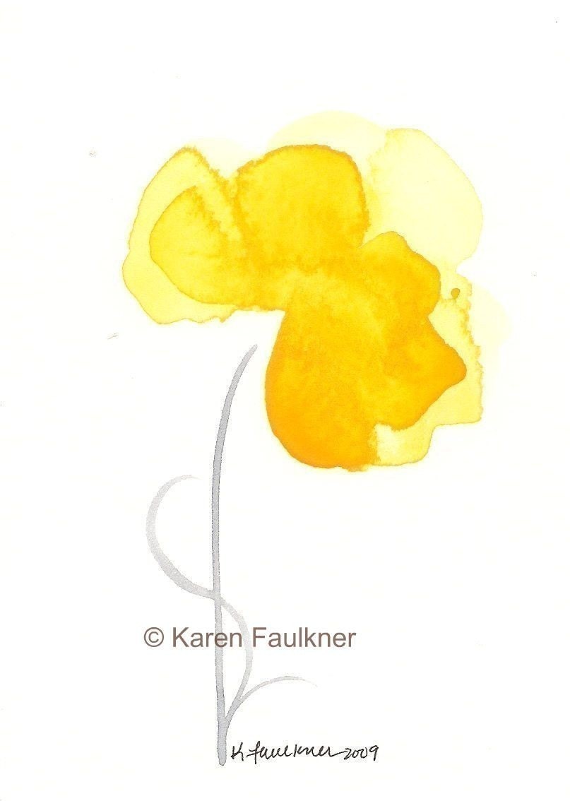 Art, Print, Giclee Print of Watercolor Painting: Spring Sunshine