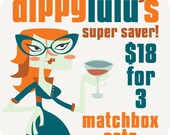 Fathers day joke gag gift, funny and witty -- Matchbox super saver THREE set