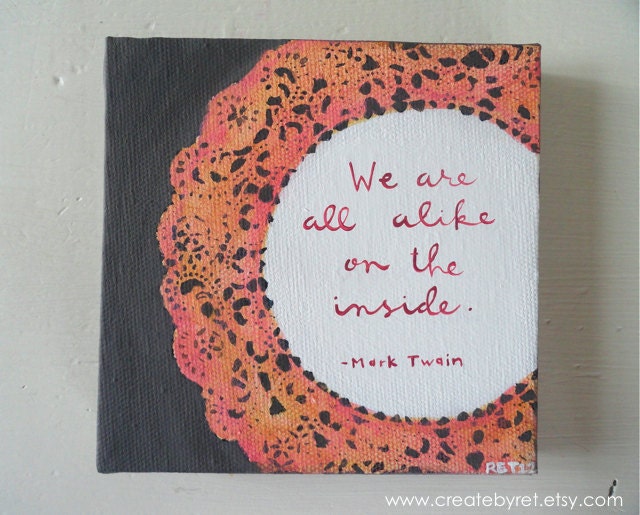 Mark Twain Quote (5x5 Canvas)