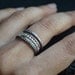 Grape VI  / attached stacking silver rings, freeshippingfrance
