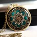 Locket, Blue Locket, Vintage Locket, Something Blue, Resin Locket, Picture Locket, Bridesmaid Necklace