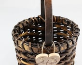 Rustic Flower Girl Basket FREE SHIPPING
