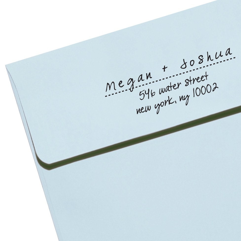Personalized Eco Friendly Self Inking Stamp Wedding Gift, Return Address, Etsy Shop Labels "Name23"