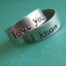 Star Wars Rings- Han & Leia -Pair of Adjustable His and Hers Aluminum Rings -your choice of font