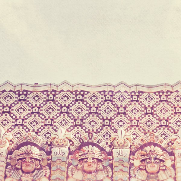 architecture photography, Mayan Theatre photograph, tres, downtown Los Angeles CA spanish facade urban art, DTLA, pink blue, Lucha Va Voom